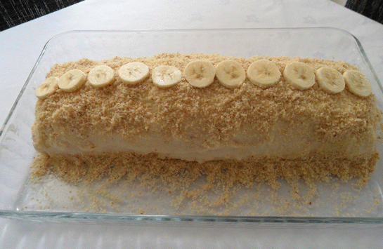 Bisküvili Muzlu Rulo Pasta